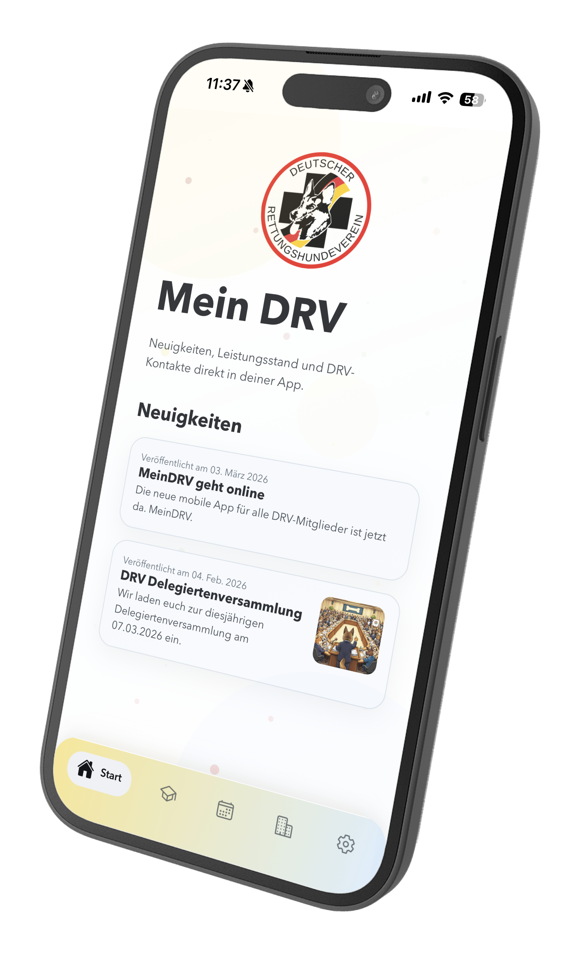 App-Screenshot von Mein DRV